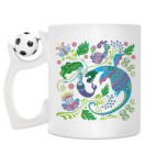 Кружка с футбольным мячиком