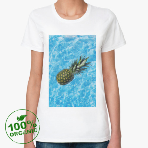 Женская футболка из органик-хлопка с принтом Лето