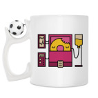 Кружка с футбольным мячиком