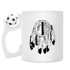 Кружка с футбольным мячиком