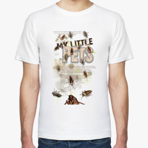 Футболка с принтом Little pets - тараканы