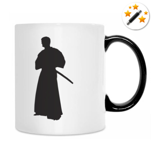 Кружка-хамелеон с принтом Айкидо