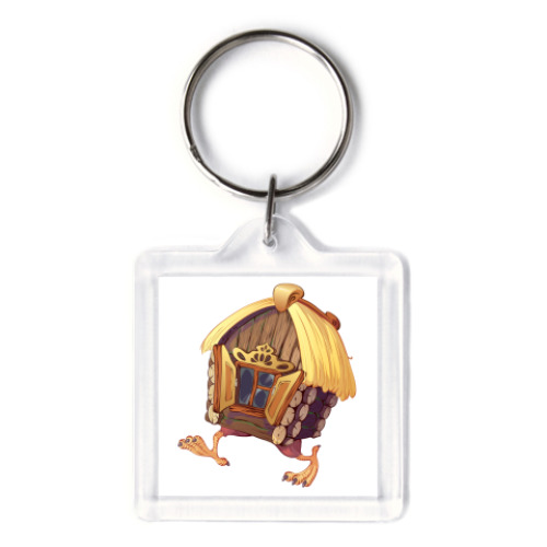 Брелок с принтом  Избушка