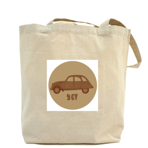 Сумка шоппер с принтом Citroen 2CV