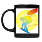 Кружка цветная UV-DTF