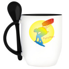 Кружка с ложкой