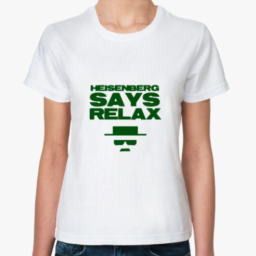 Классическая футболка с принтом  футболка