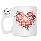 Кружка с футбольным мячиком