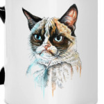 Грустный кот