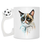 Кружка с футбольным мячиком