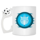 Кружка с футбольным мячиком