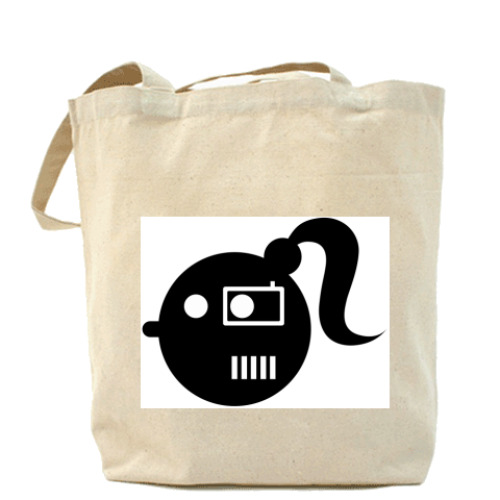 Сумка шоппер с принтом Lomogirl