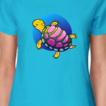 Спящая черепашка с розовым панцирем