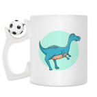 Кружка с футбольным мячиком