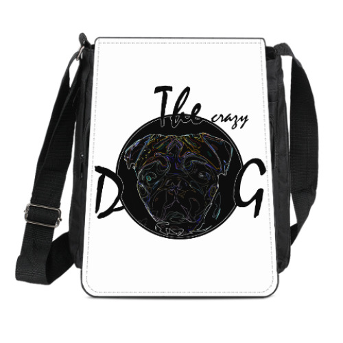 Сумка-планшет с принтом The Crazy Dog