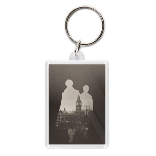 Брелок с принтом Sherlock and Watson