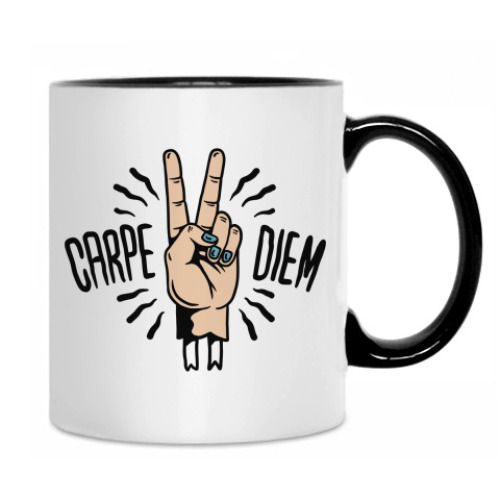 Кружка с принтом Лови момент