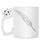 Кружка с футбольным мячиком