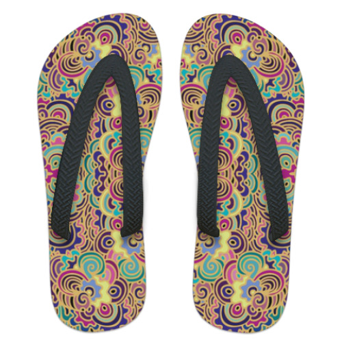 Шлепанцы (сланцы) с принтом 'Турецкие ночи'