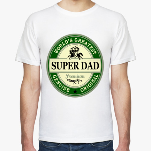 Футболка с принтом Супер-папа