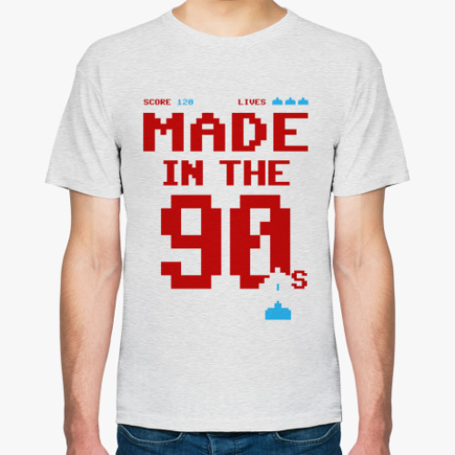 Футболка с принтом  Made in 90s