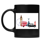 Кружка цветная UV-DTF