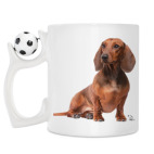 Кружка с футбольным мячиком