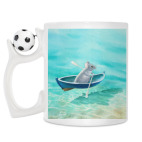 Кружка с футбольным мячиком