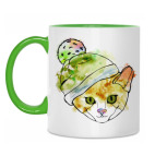 Кот в шапке