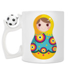 Кружка с футбольным мячиком