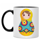 Кружка двухцветная