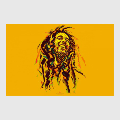 Постер с принтом Абстракция Боб Марли