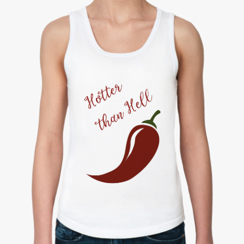 Женская майка с принтом Перчик