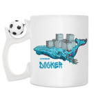 Кружка с футбольным мячиком