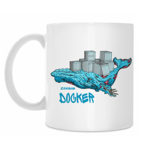 Кружка с принтом Docker