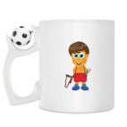 Кружка с футбольным мячиком