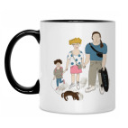 Кружка двухцветная