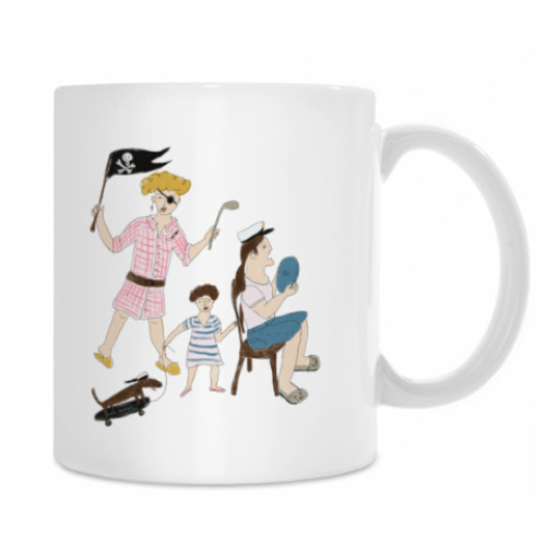 Кружка с принтом Семейка