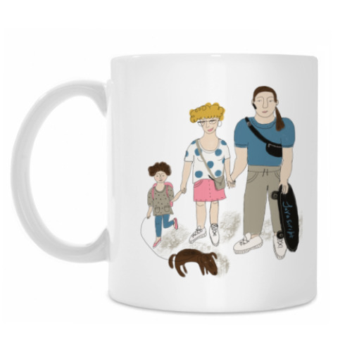 Кружка с принтом Семейка