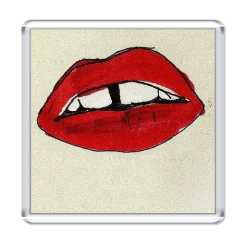 Магнит с принтом   Губы
