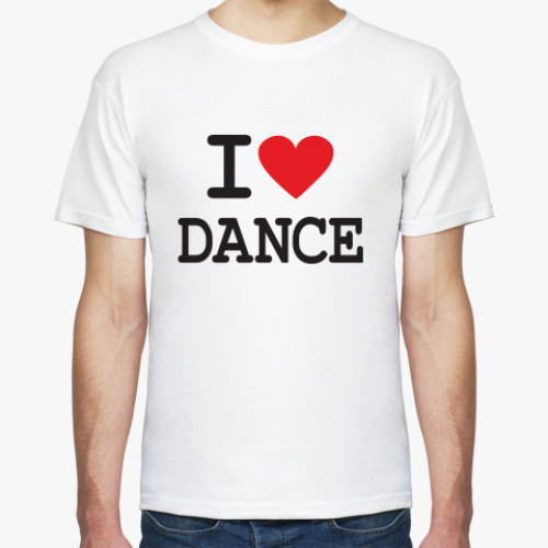 Футболка с принтом I love dance