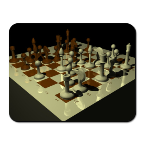 Коврик для мыши с принтом  'Шахматы'