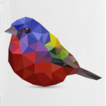 Птичка из полигонов