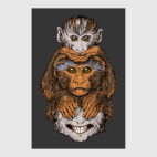 Три обезьяны символ года