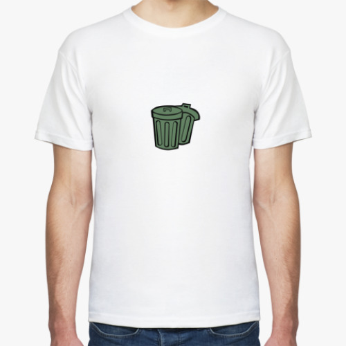 Футболка с принтом Мусорное ведро