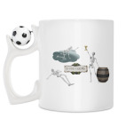 Кружка с футбольным мячиком