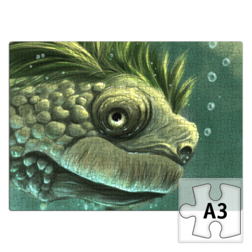 Пазл с принтом Фэнтези рептилия