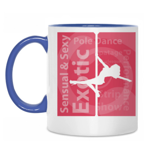 Кружка с принтом Exotic Pole Dance для любителей пилона