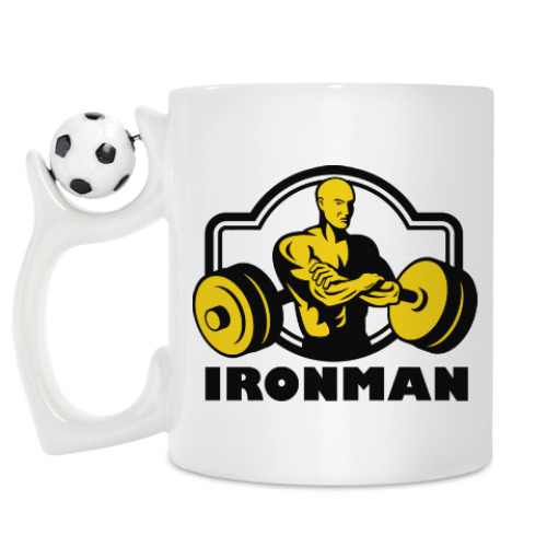Кружка с принтом Ironman