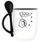 Кружка с ложкой